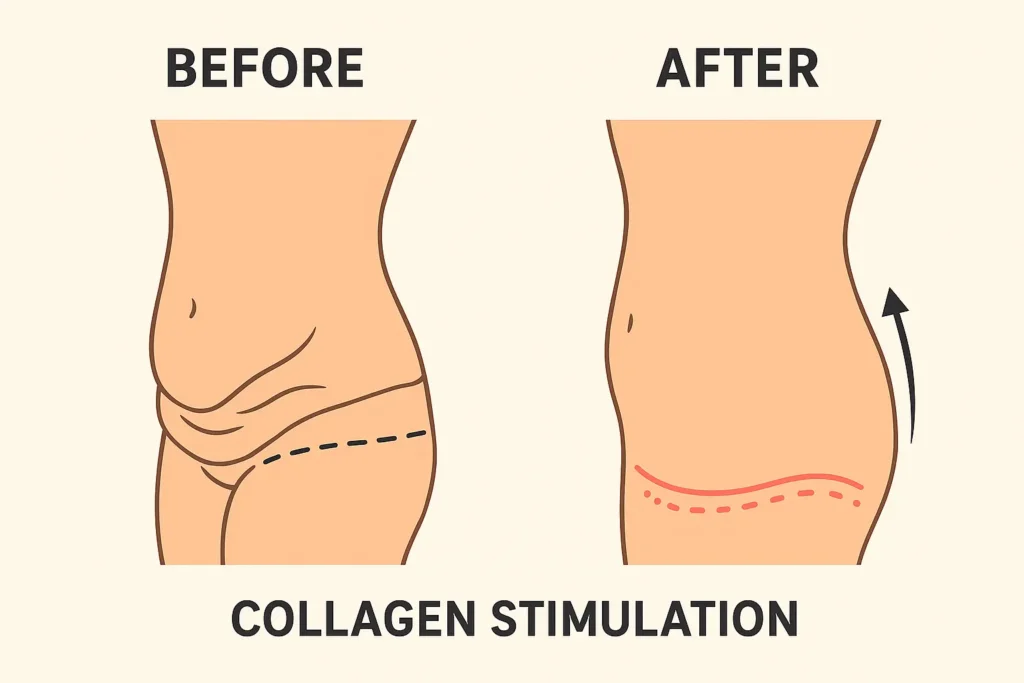 Before and after results for sagging skin after weight loss injections Bushey