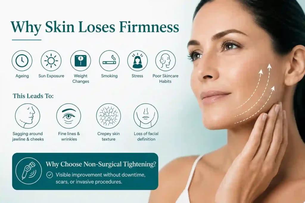 What Makes Skin Lose Firmness and Why Do People Seek Non-Surgical Tightening Bushey?