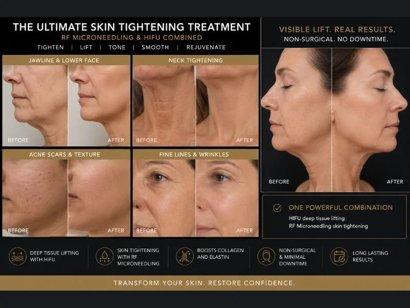 Results of combined treatment for the ultimate skin tightening treatment Bushey