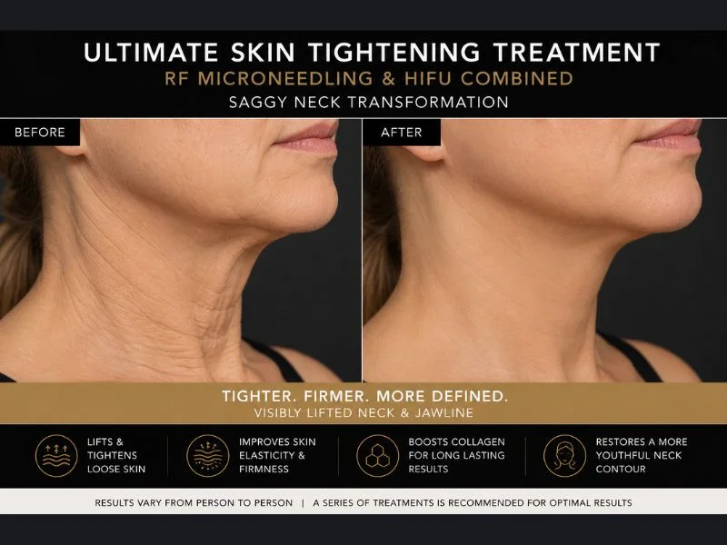 before and after Ultimate skin tightening treatment Bushey